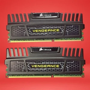 Corsair Vengeance 8GB (2x4GB) DDR3 1600MHz Desktop RAM Kit CMZ8GX3M2A1600C9 - Picture 1 of 3