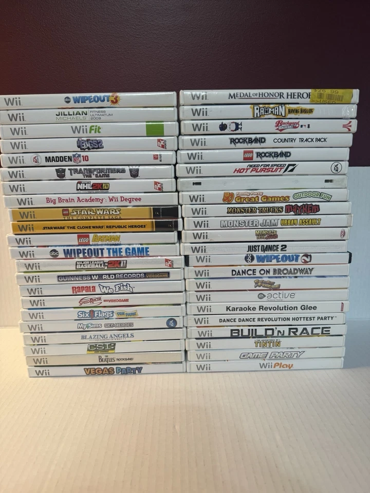 Lote de 44 juegos Ninetendo Wii probados.  Envío combinado disponible Foto 1 de 4