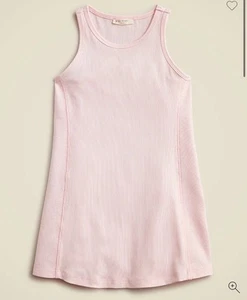 J. Crew Crewcuts Girls' active tank dress in stretchy rib Pink Size 14  - Picture 1 of 7