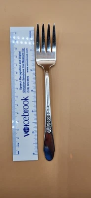 Tenedor para ensaladas Wm Rogers & Son, IS, plateado, 1941 Gardenia Foto 1 de 4