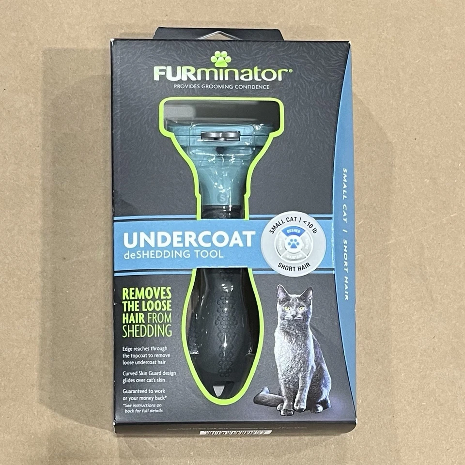 FURminator подшерсток DeShedding инструмент для маленькой кошки, короткие волосы совершенно новый - Изображение 1 из 1