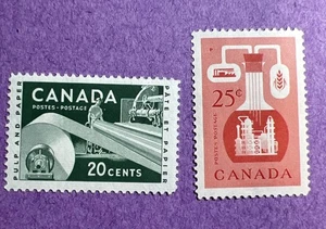 Canada 1956 - MH Scott 362-363. Industrie cartarie e chimiche. - Foto 1 di 2
