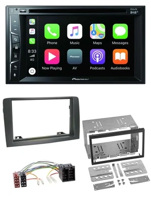 Pioneer MP3 USB DVD Bluetooth DAB 2DIN Autoradio für Fiat Idea (ab 05) - grau - Bild 1 von 4
