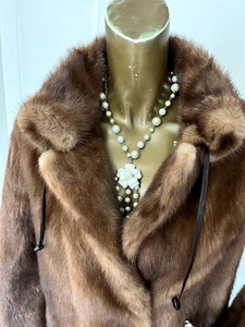 Ranch Mink Fur Jacket Size 12 Vintage - Picture 1 of 12