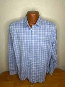 Herren UnTUCKIT L/S Button Front Hemd Large L - Relaxed Fit - kariert - Nylon - Bild 1 von 5