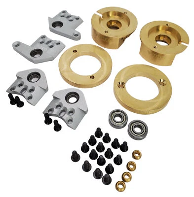 NHX RC Brass Steering Knuckle Set for Axial Wraith / RR10 -Silver - Image 1 of 4
