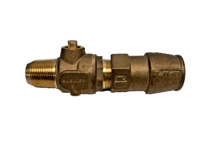 Válvula Mueller 300 Corp B-25005N, 3/4" AWW rosca cónica CC X Insta-Tite IPS Foto 1 de 4