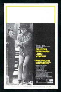 MIDNIGHT COWBOY ✯ CineMasterpieces ORIGINAL MOVIE POSTER WINDOW CARD UNUSED - Picture 1 of 1