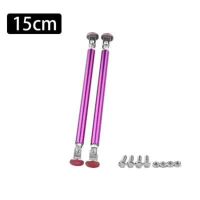 Kit abrangente barra de amarração suporte haste divisor parachoque dianteiro ajustável universal 2 peças - Imagem 1 de 4