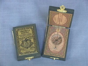 Sundial Compass from Spain-Hand-crafted Wood Case & Decorative Brass Fittings  - Picture 1 of 7