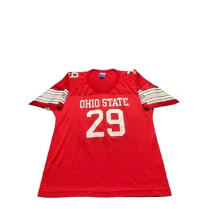 Camiseta deportiva para mujer campeona Ohio State Buckeyes #29 pequeña roja nueva sin etiquetas impresa - Imagen 1 de 9