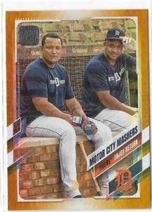 2021 Topps Motor City Mashers (Miguel Cabrera) #152 Gold Foil - Picture 1 of 2