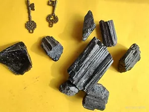 Tourmaline Black & Andara Reiki key pendant spirituality 10 pcs set 103 gr set - Picture 1 of 20