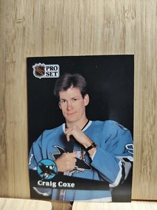 CRAIG COXE 🏆1991 Pro Set #329 SHARKS NHL Hockey Card🏆FREE POST - Bild 1 von 2