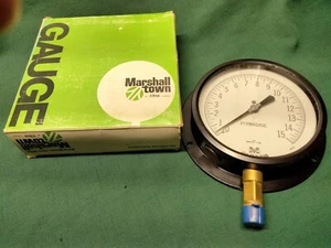NOS MarshallTown Permagage Steam Gauge G 23085 ~ 6" Fig. 175 - 15# NICE** - Picture 1 of 12