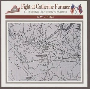 Fight at Catherine Furnace Atlas Civil War Card Battles Campaigns 1863 - Picture 1 of 1