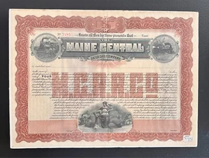 Maine Central Railroad Company Anleihe Zertifikat - Bild 1 von 3