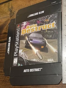 Vtg 1997 Auto Destruct Store Display Box Employee Promo PlayStation PS1 - Picture 1 of 16