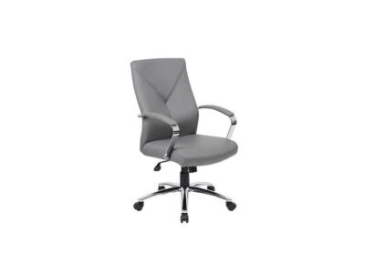 Silla ejecutiva Norstar B10101-GY LeatherPlus - gris Foto 1 de 3