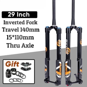29Inch Downhill Bike Air Fork Inverted Air Suspension Fork 15*110mm Boost - Picture 1 of 15