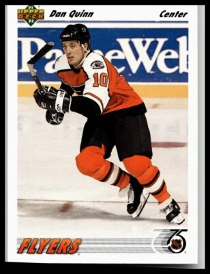 1991-92 Upper Deck #563 Dan Quinn Philadelphia Flyers - Image 1 of 2