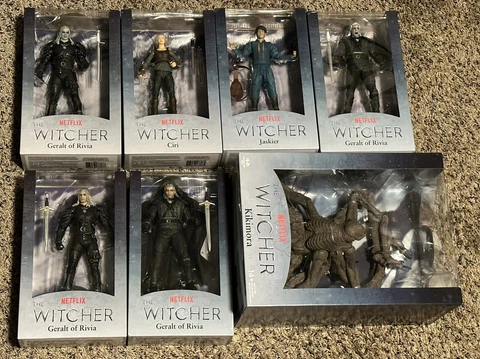 McFarlane Toys 7" The Witcher NETFLIX Lot! Geralt of Rivia Ciri Jaskier Kikimora Cover
