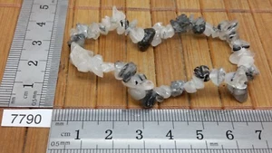 Bracelet baroque QUARTZ TOURMALINE pierres roulée mineraux lithotherapie chips - Picture 1 of 1