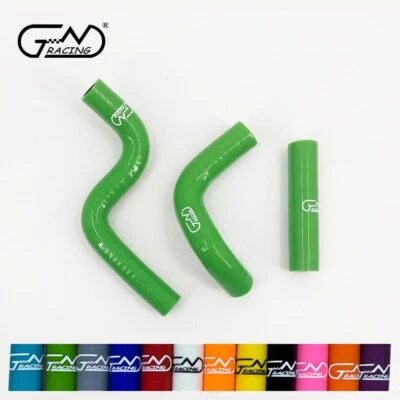 Kit de mangueras de radiador de silicona verde Fit 1998-2013 Kawasaki KX80 / KX85 / KX100 Foto 1 de 4
