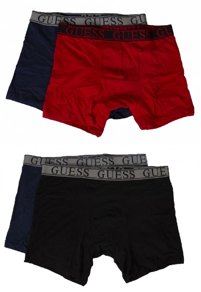 SG Boxer uomo GUESS confezione 2pezzi bipack elastico a vista cotone elasticizza - Immagine 1 di 1