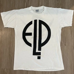 Vtg 90s ELP Emerson Lake Palmer Band Shirt 2XL 24x30 Single Stitch 1992 Rare T - Picture 1 of 5