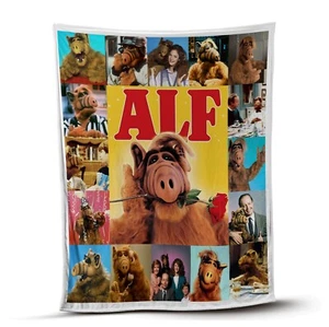 ALF Blankets, Alien Life Form Fleece Sherpa, Gordon Shumway Blankets, ALF Gifts - Picture 1 of 22