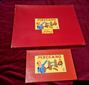 AMAZING VINTAGE LOT MECCANO SETS N.4 & N.0 COMPLETE MANUALS ORIGINAL BOXES 1950 - Picture 1 of 18