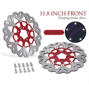 For Harley 11.8" Floating Front Brake Rotor Sportster Touring Softail Dyna 06-24 - Picture 1 of 6
