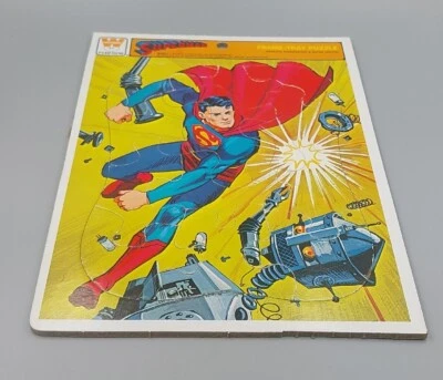 Vintage 1966 Whitman SUPERMAN Frame-Tray Jig-Saw PUZZLE for Kids DC Comics - Image 1 of 4