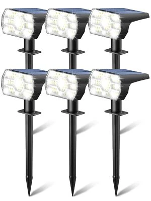 Kaxiida Solar Lights Outdoor Waterproof IP68, 3 Lighting Models Solar Powered... - Image 1 of 4