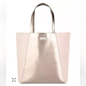 NEW Jimmy Choo Metallic Rose Gold /Blush Pink X-Large Tote Shopper Shoulder Bag - Picture 1 of 8