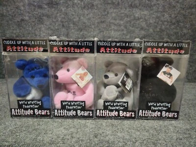 Lote De Colección 1999 WWF Attitude Bears AL SNOW SABLE McMOHON ROAD DOG Foto 1 de 4