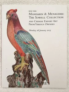 CHRISTIES Auction Catalog Sowell Collection, Mandarin Menagerie 1/26/15 CHINESE* - Picture 1 of 11