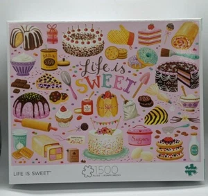 Life is Sweet 1,500 Piece Puzzle Buffalo Games Complete - Picture 1 of 4
