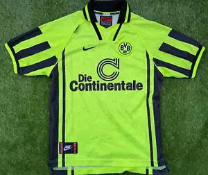 BVB Dortmund Trikot Gr. 152 1996/97 neon Borussia 1997 Heim Borussia Shirt Nike - Bild 1 von 8