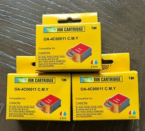 OA100 C.M.Y Farbe Tintenpatronen Brandneu Versiegelt OA-4C00011 3er Set - Bild 1 von 1