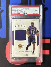 2016 National Treasures Kobe Bryant #PATCH /99 Game Worn Jersey - PSA 9 (POP 3)