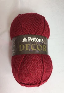 Patons Decor Acrylic Wool Blend Worsted Yarn 3.4 Oz Claret #1657  Medium NEW - Picture 1 of 6