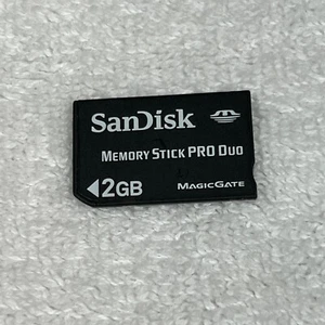 SanDisk 2GB Memory Stick Pro Duo Genuine Memory Card For Sony Camera / PSP - Picture 1 of 4