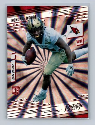 2021 Prestige Rondale Moore RC Sunburst #220 Cardinals  - Image 1 of 2