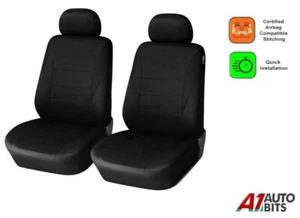 Avant Noir Voiture Siège Housses Tissu Protecteurs Pour Peugeot Expert - Imagen 1 de 6