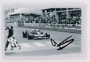 Jody Scheckter Signed Photo - 1979 Formula 1 Winner Ferrari T4 #11 Finish Line - Picture 1 of 2