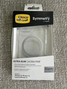Coque transparente OtterBox Symmetry MagSafe pour Apple iPhone 13 14 15 16e (Stardust) - Photo 1 sur 2