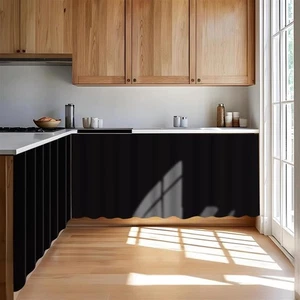 Cortina debajo del fregadero para armario, cortina corta de privacidad autoadhesiva... - Imagen 1 de 4