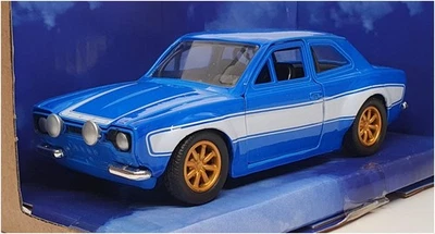 Jada 1/32 Scale 97188 - Fast & Furious Brian's Ford Escort - Blue/White - Image 1 of 4